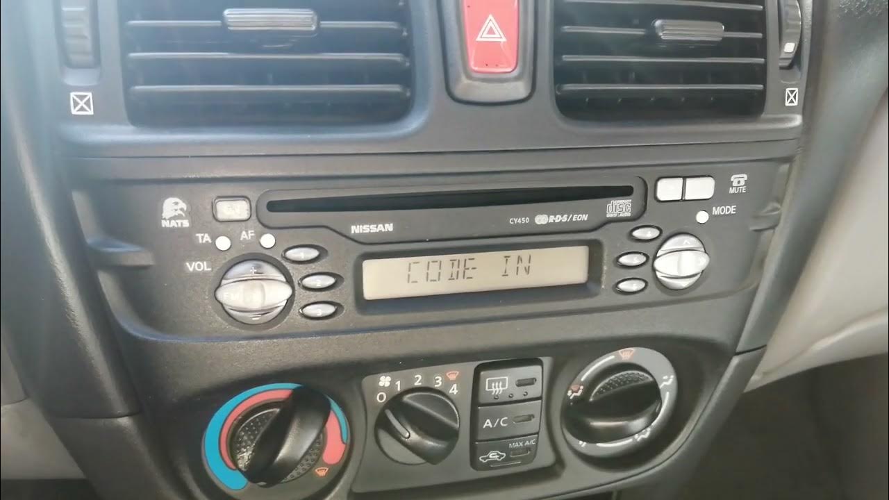 Como poner código radio en Nissan Almera - YouTube