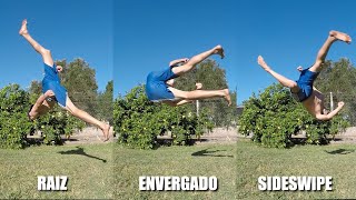 Raiz/Envergado/Sideswipe - Tutorial de Tricking en español