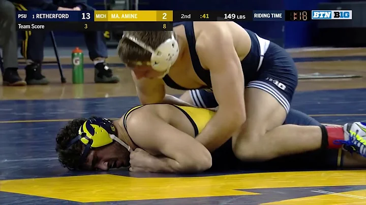 149 LBS: #1 Zain Retherford (Penn State) vs. Malik...