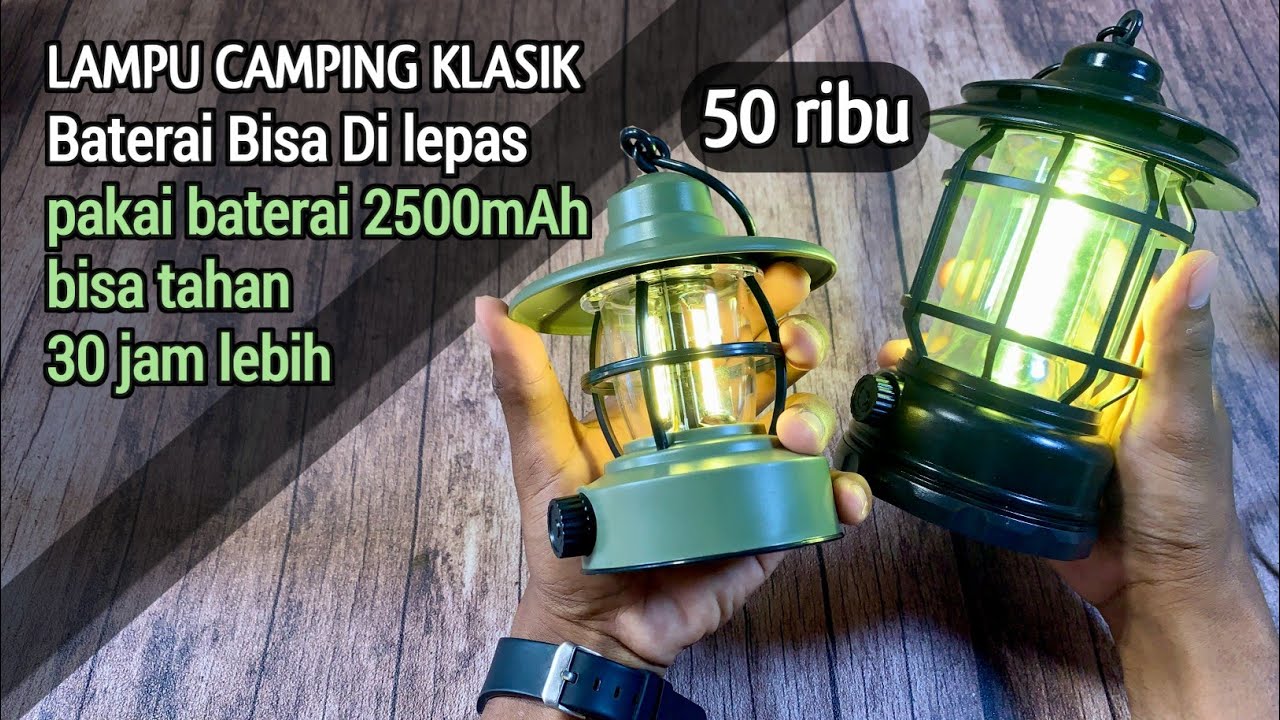 2 CAMPING LAMP / EMERGENCY • MANA YANG LEBIH TERANG DAN TAHAN LAMA ? #lampucamping