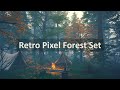 Retro Pixel Forest Set – First-Person Walkthrough