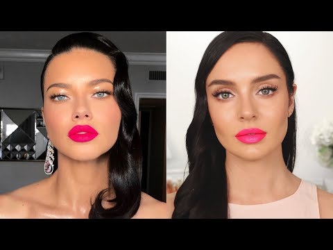 Adriana Lima Oscars Makeup by Patrick Ta \ Chloe Morello