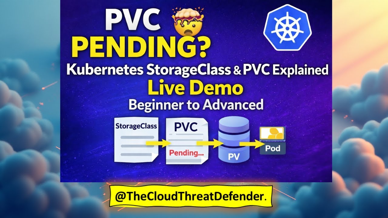 Kubernetes StorageClass & PVC Explained | Live Demo | Beginner to ...
