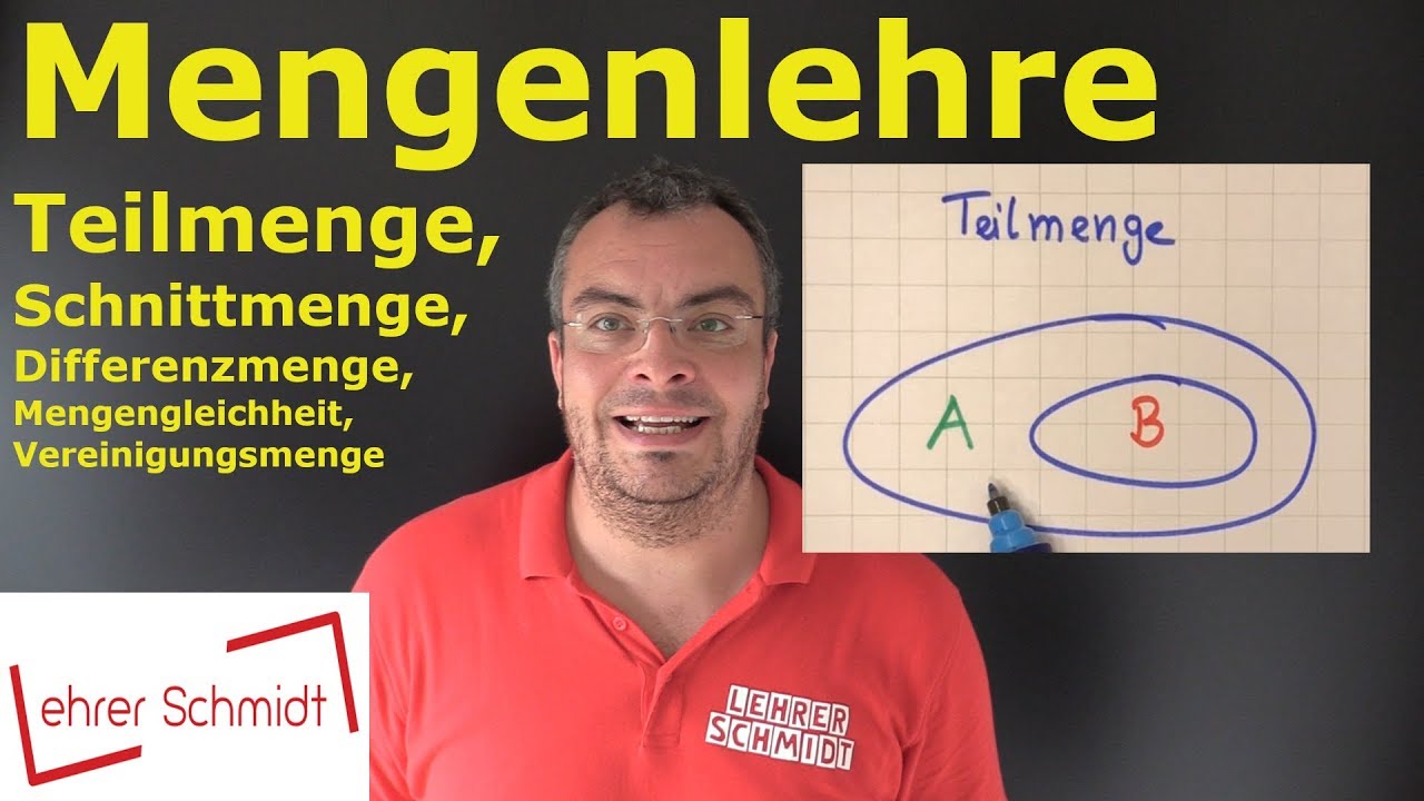 Menge Definition, Mengenlehre, Mathehilfe online, Erklärvideo | Mathe by Daniel Jung