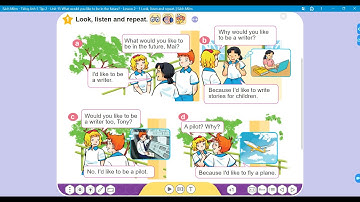 Bài đối thoại Unit 15: What would you like to be in the future? - Lesson 2 | Tiếng Anh 5