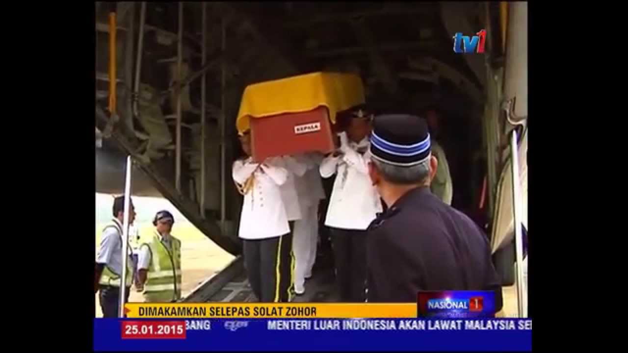 JENAZAH NENDA SULTAN TERENGGANU SELAMAT TIBA DI TERENGGANU [25 Jan 2015]