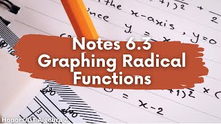 Notes 6.3 - Graphing Radical Functions