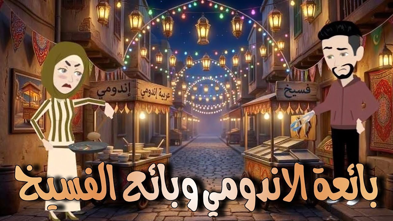بائعه الاندومى وبائع الفسيخ 🤣🤣