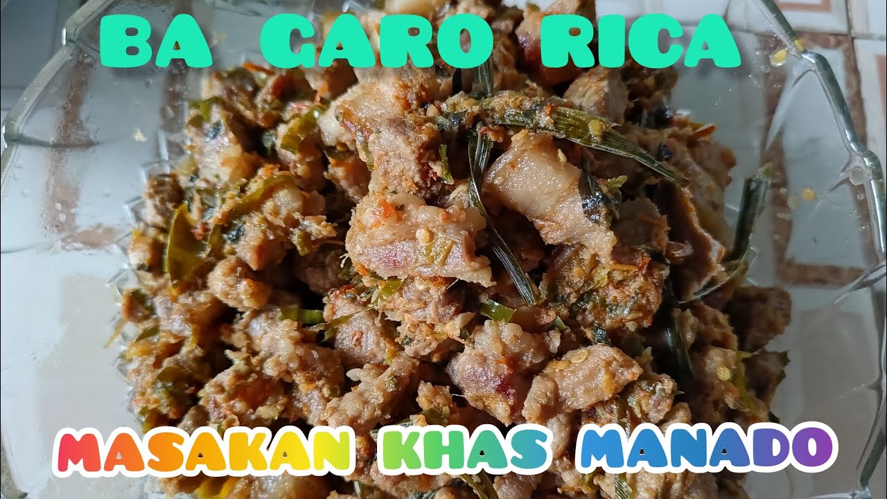 MASAK BA' GARO RICA KHAS MANADO #masak #manado #babi