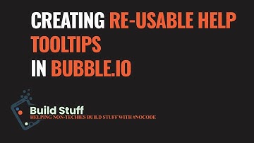 Re-Usable Elements in Bubble.io - Creating In-Context Help Widgets