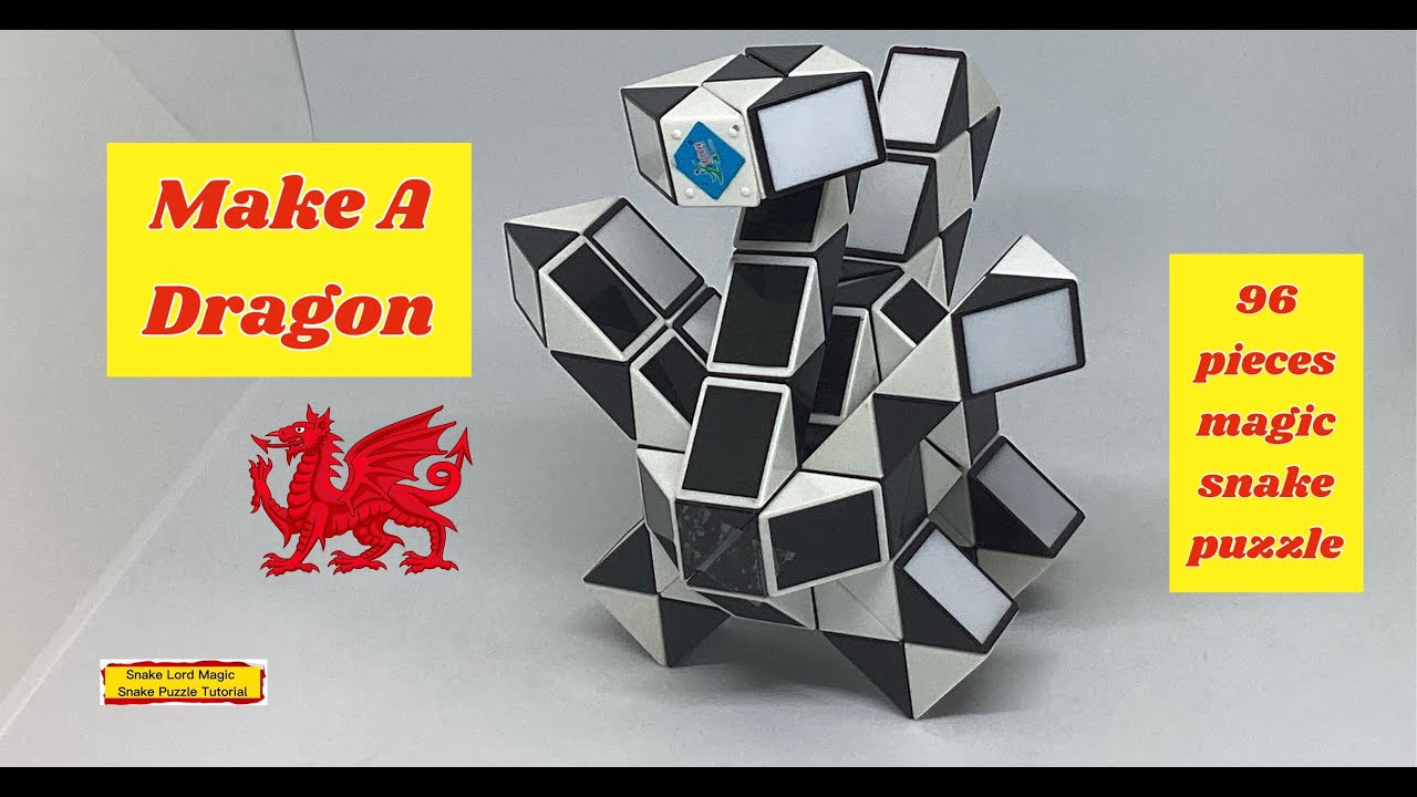 Создай дракона — головоломка «Волшебная змея» из 96 деталей 