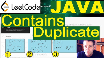 Leetcode ContainsDuplicate