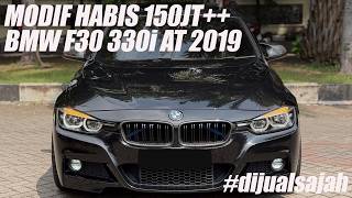 BMW F30 330i LAST EDITION 2019 SPORT SHADOW BLACK ON RED ENTHUSIAST FULL SPEC STAGE 2 #dijualsajah