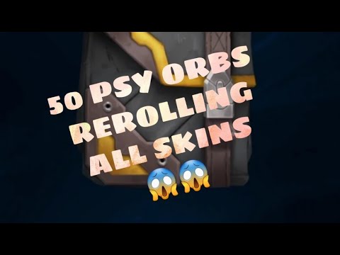 LEAGUE OF LEGENDS QUICK OPENNING 50 PSY OPS ORBS AND REROLLING ALL OF THE SKINS