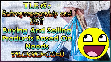 TLE 6 Entrepreneurship and ICT - Buying and Selling Products Based on Needs