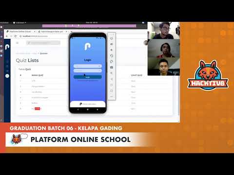 Hacktiv8 Batch 06 Final Project - Kelapa Gading: PLATFORM ONLINE SCHOOL