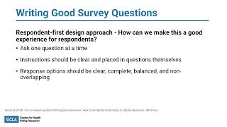 UCLA Data Equity Center Series: Applying a Data Equity Lens to Questionnaire Design