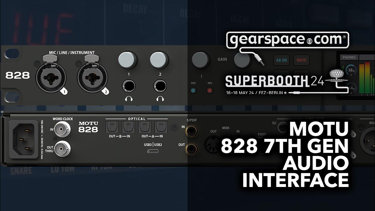MOTU 828 7th gen Audio Interface Gearspace Superbooth YouTube