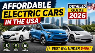Affordable Electric Cars in the USA (2026 Guide) – Best Budget EVs You Can Buy Now