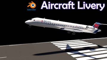 How to Add Realistic Livery to an Airplane in Blender!