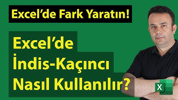 #Excel İndis ve Kaçıncı işlevlerinin kullanımı - 656. video | Ömer BAĞCI