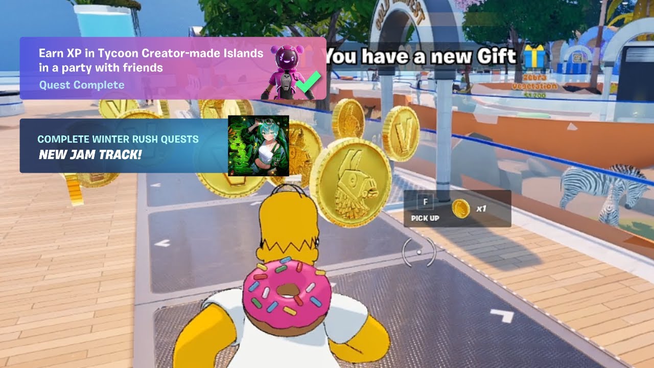 How to EASILY Earn XP in Tycoon Creator-made Islands in a party with friends Fortnite