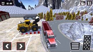 Offroad Snow Trailer Truck Driving Game 2020 (Game Bunkers) | Android Gameplay HD screenshot 4