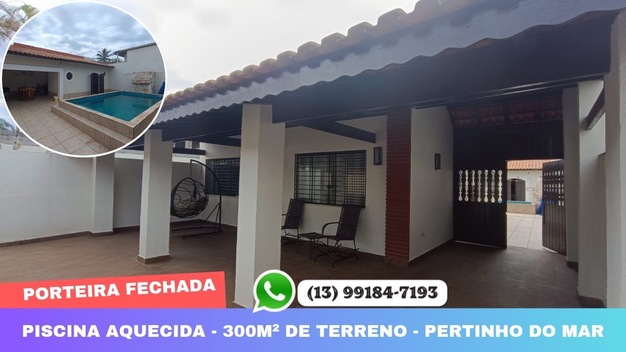Casa à venda PORTEIRA FECHADA, pertinho do mar - 04 quartos sendo 01 suíte 