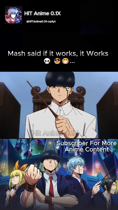 Mash Said If It Works , It Works 🤣😁🤣 #newanime #shorts #mash #trendingshorts #viralshorts