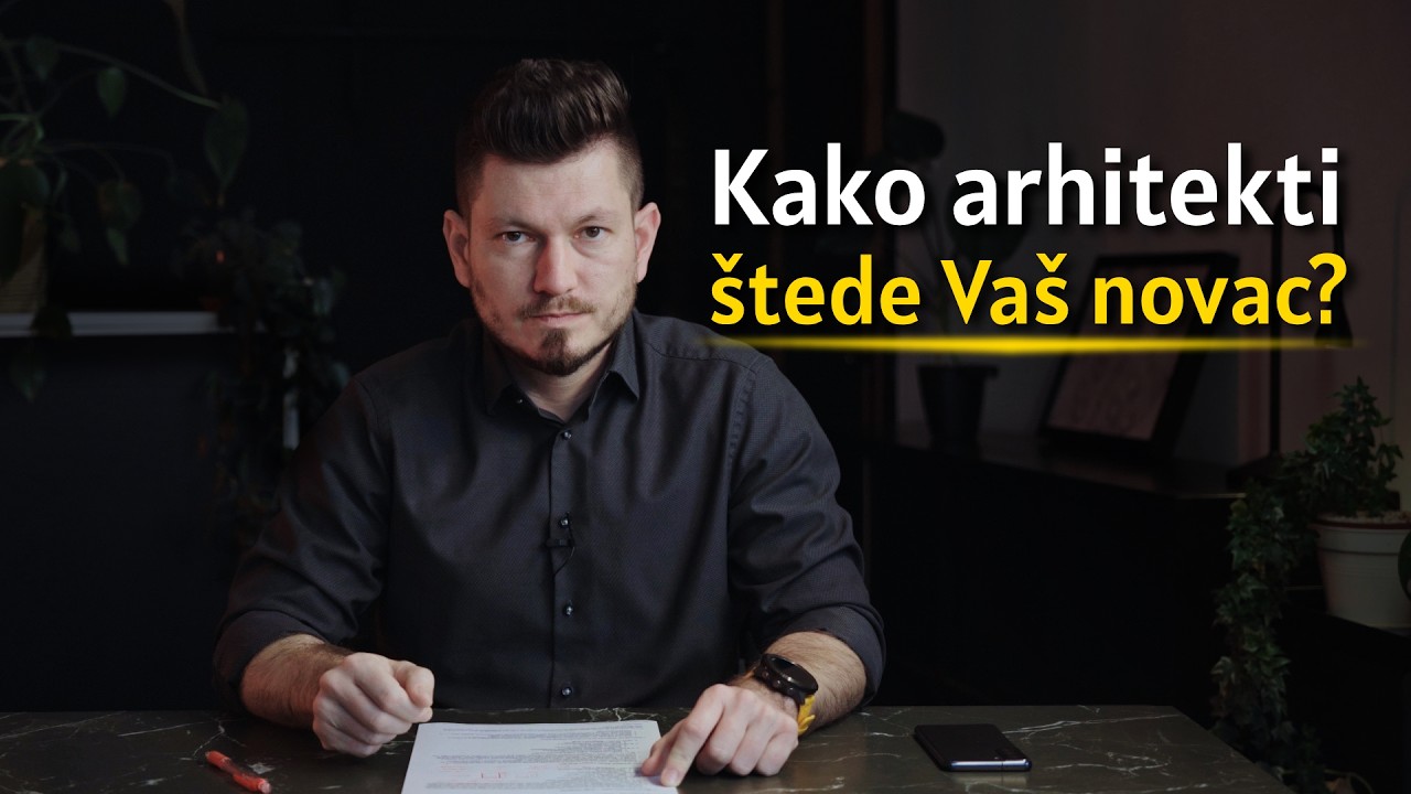 Kako arhitekti štede vaš novac - 1. dio #arhitektura #projektiranje #gradnja