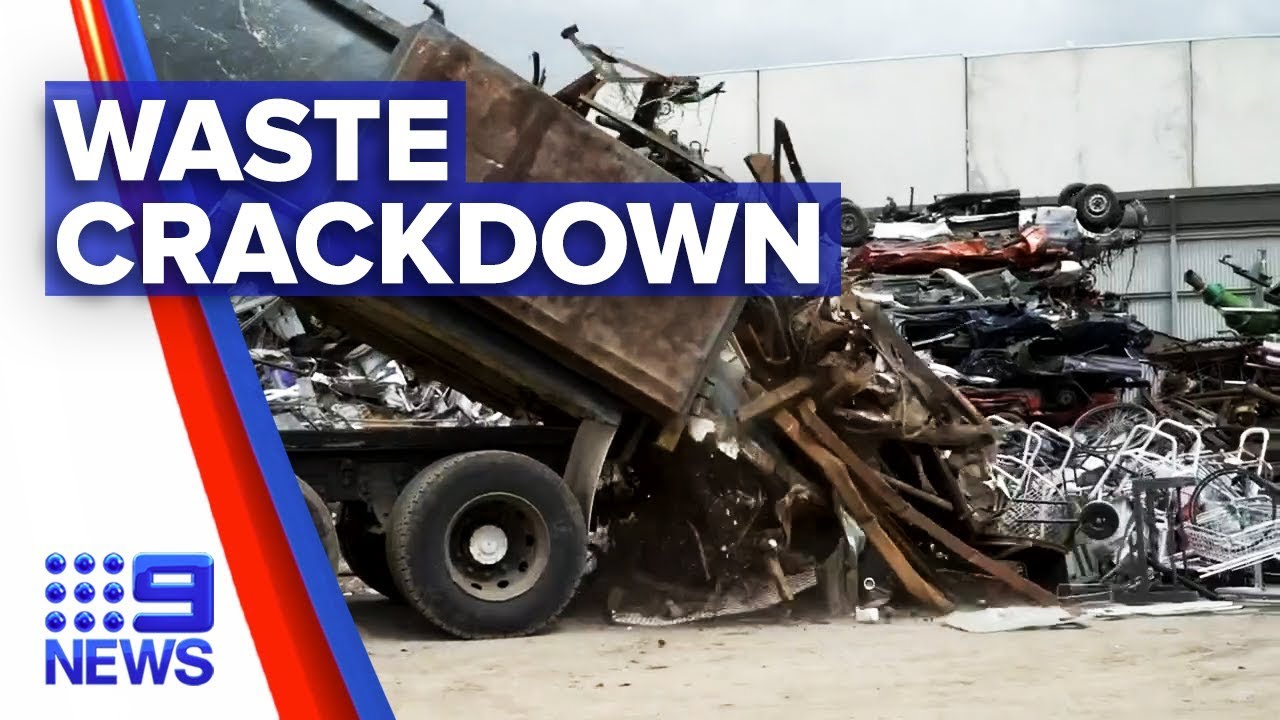 New crackdown on illegal stockpiling of toxic waste | Nine News ...