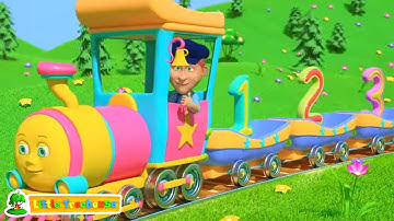 Lagu kereta angka | Puisi untuk anak-anak | Little Treehouse Indonesia | Video edukasi