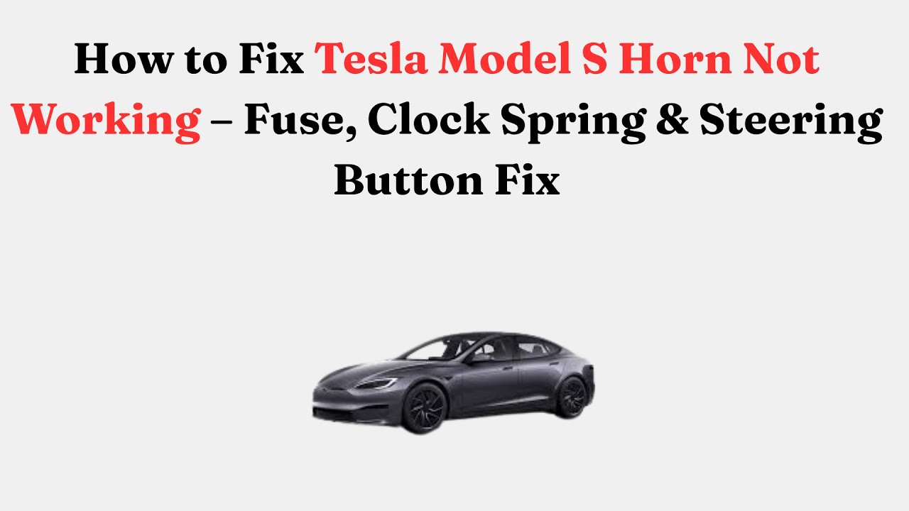 Как починить неработающий звуковой сигнал на Tesla Model S 2018 года — замена предохранителя, под...