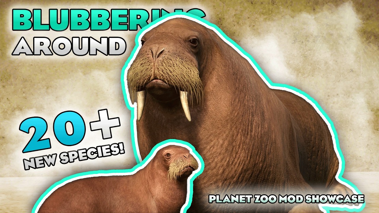 🌊 РАЗМЫТЫВАЮТСЯ! 20+! Новые виды! | Демонстрация модов для Planet Zoo