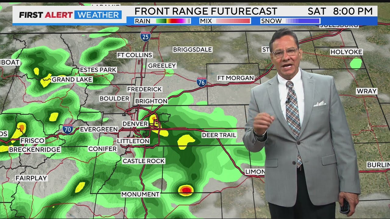 Cooler start to weekend with afternoon t-storms - YouTube