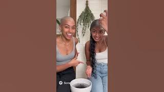 friends shave each other | headshave indian woman | bald head #baldisbeautiful #headshave