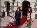 Arrival Ceremony for Queen Beatrix of the Netherlands on April 19, 1982