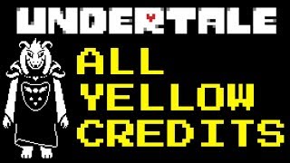 UNDERTALE PACIFIST RUN {All yellow credits EPIC FAIL!}
