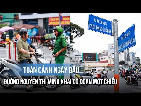First day of one-way traffic on Nguyen Thi Minh Khai: Heavy congestion, commuters confused