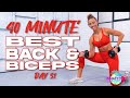 40 Minute BEST Back and Biceps Workout | Summertime Fine 3.0 - Day 31