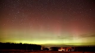 Aurora  Time Lapse Midland MI 12-20-2015