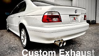 BMW e39 custom exhaust, muffler delete