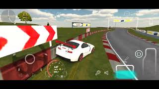 supra mk-4 driving on race track. gameplay