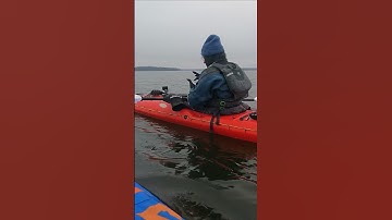 Advanced Elements AdvancedFrame Expedition and sea kayak on lake Mälaren (winter kayaking)