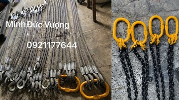 Cách bấm nhôm - bấm chì dây cáp thép , chế bộ sling cáp , sling xích cẩu hàng