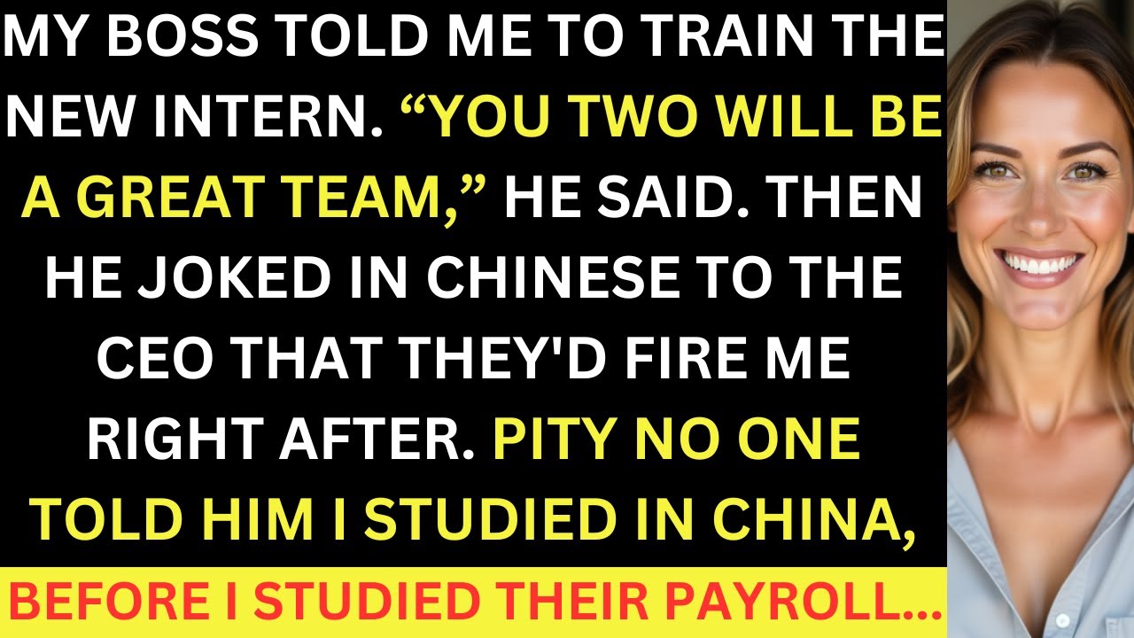 My Boss Joked In Chinese To The CEO About Firing Me, He Had No Idea I Spoke Fluent Chinese...