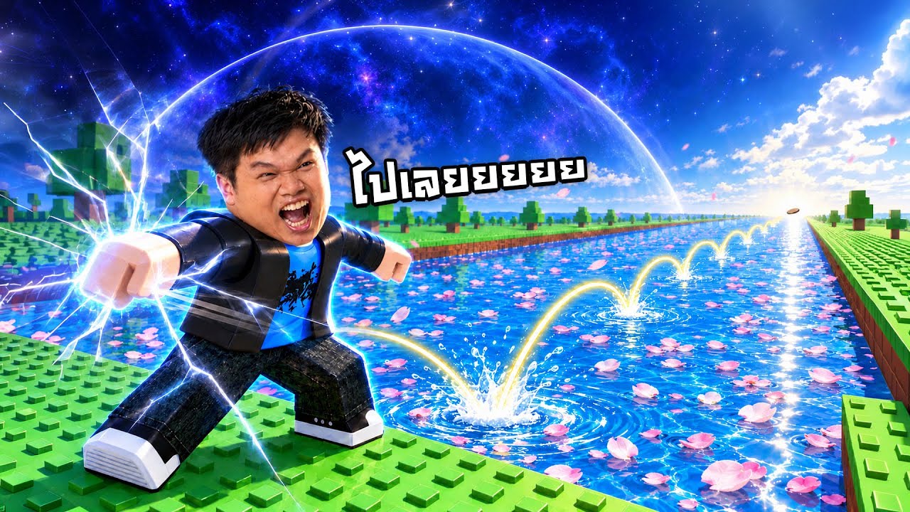 การโยนหิน มันจะไปสุดที่ตรงไหน? | Roblox Rock Skipping