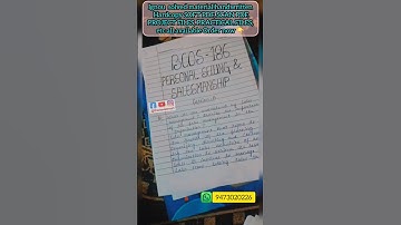 IGNOU SOLVED ASSIGNMENT FILES |IgnouQueries Ignou Assignments kese Banaye / #ignousolvedassignment