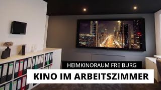 So sieht ein Heimkino im Arbeitszimmer aus - HEIMKINORAUM Freiburg