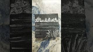 black and white scenery painting idea #painting #himigouache